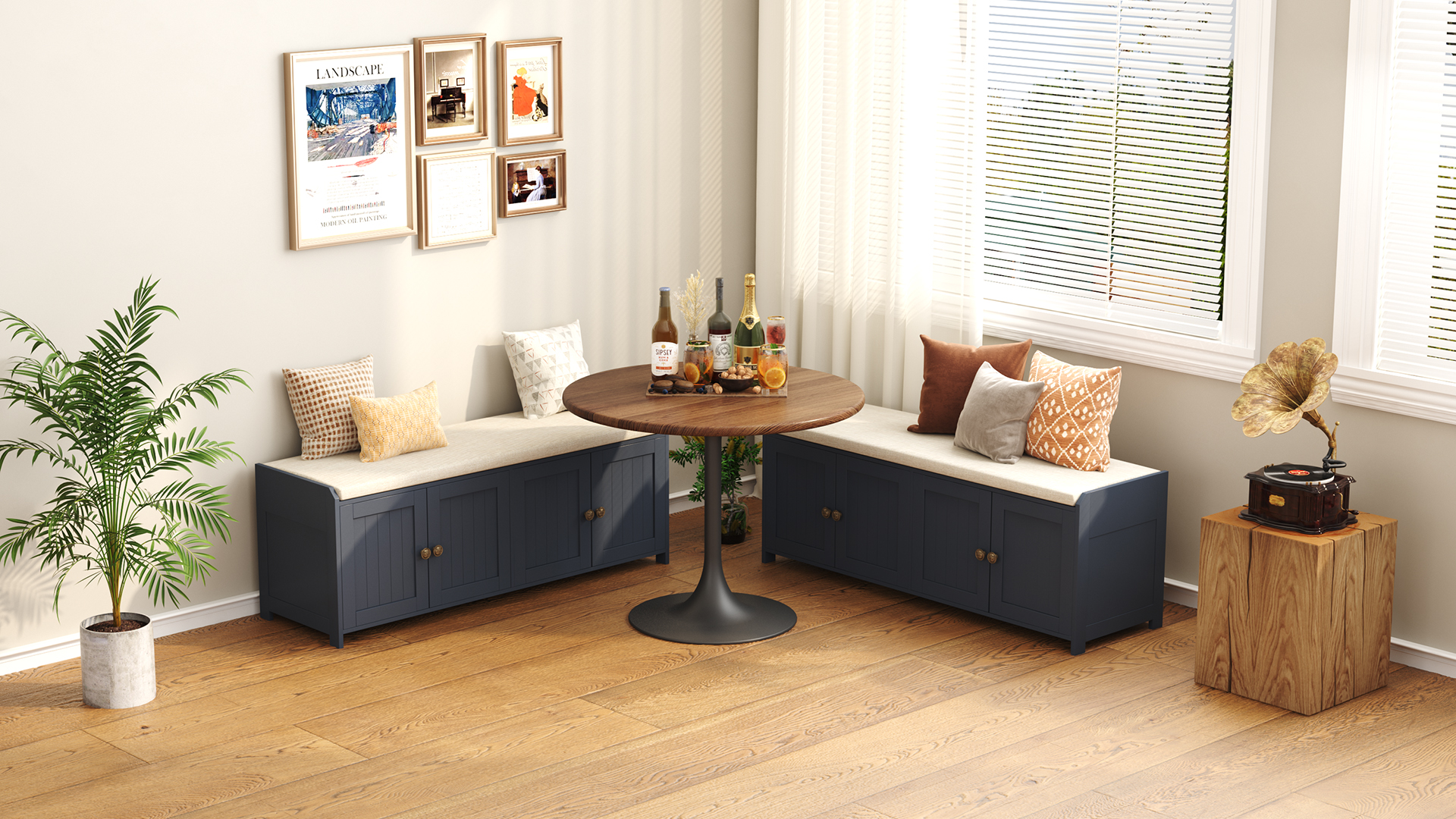 Amazon.com: HOMEFORT Shoe Bench, Modern Industrial Shoe Storage